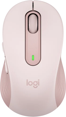 Безжична Мишка Logitech Signature M650 L - 2000 DPI - Розов - USBна ниска цена с бърза доставка - BestPC.BG