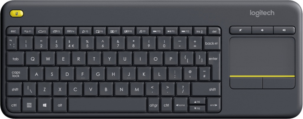 Клавиатура Logitech Wireless Touch K400 Plusна ниска цена с бърза доставка - BestPC.BG