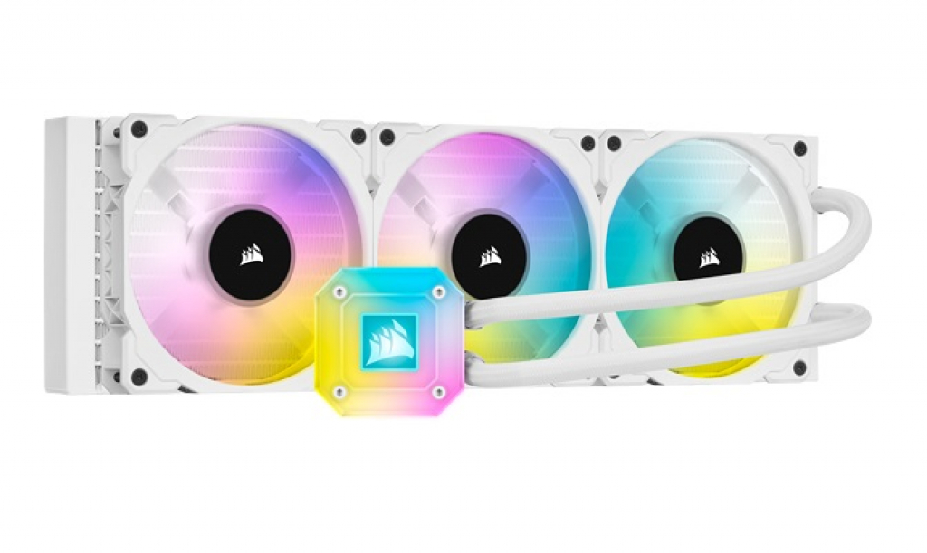 Водно охлаждане CORSAIR iCUE H150i ELITE CAPELLIX WHITE 360mm Radiator Liquid CPU Coolerна ниска цена с бърза доставка - BestPC.BG