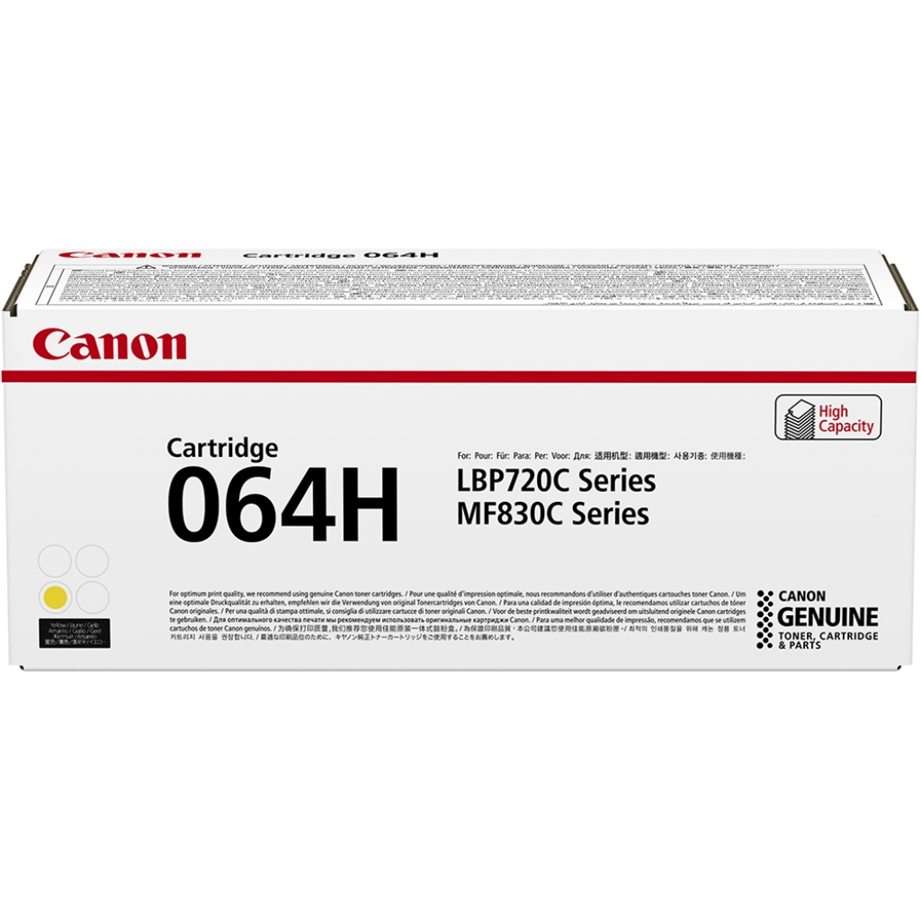 Тонер за лазерен принтер Canon CRG-064H, Yна ниска цена с бърза доставка