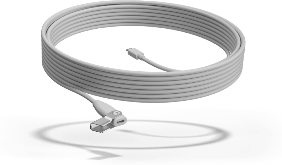 Кабел/адаптер Logitech Rally Mic Extension Cable Off Whiteна ниска цена с бърза доставка - BestPC.BG