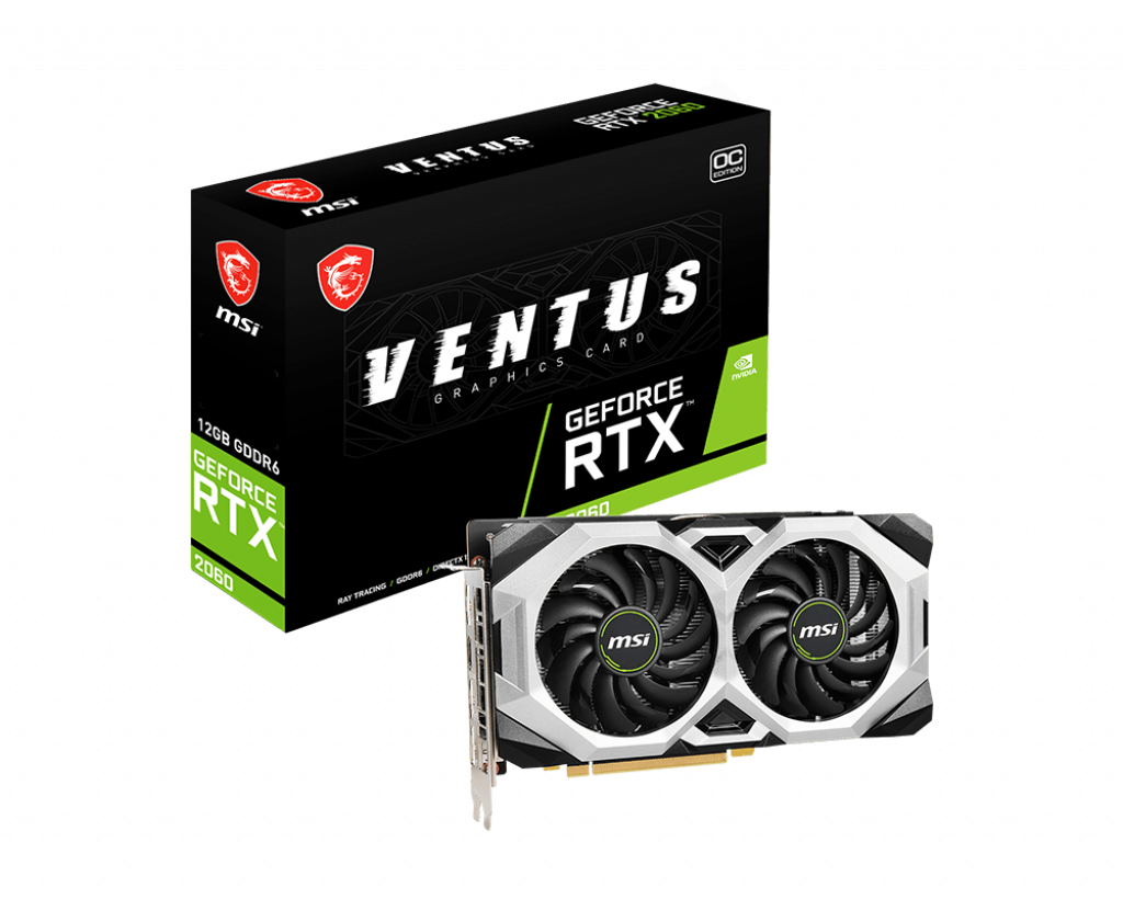 Видеокарта MSI GeForce RTX 2060 12GB Ventus OCна ниска цена с бърза доставка - BestPC.BG