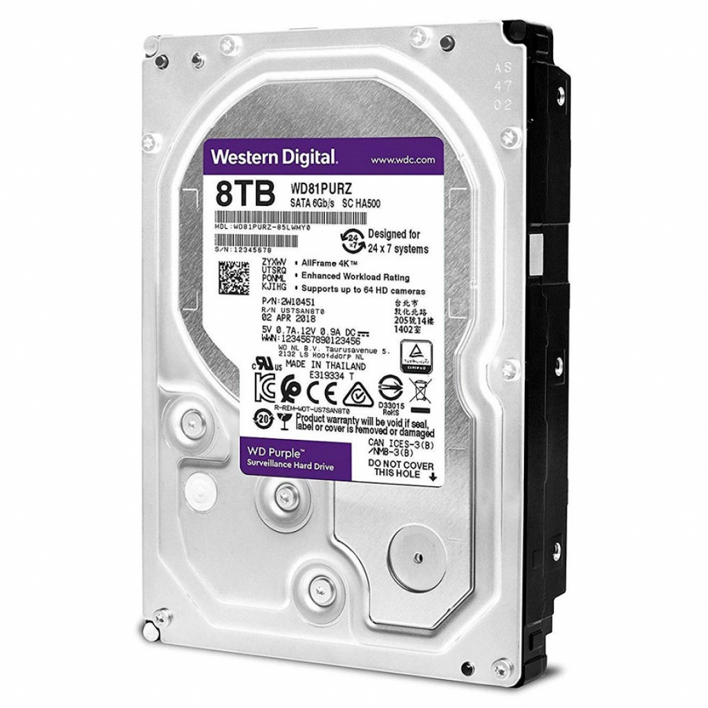 HDD за DVR-видеонаблюдение Твърд диск WD Western Digital WD82EJRX, 3.5", 8TB, 5400RPMна ниска цена с бърза доставка - BestPC.BG