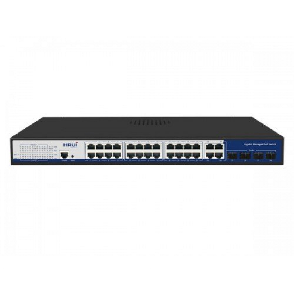 Комутатор/Суич L2 Managed POE Switch, 24 Ports + 4 SFP/TP Combo UPLINK Ports, 56Gbpsна ниска цена с бърза доставка - BestPC.BG