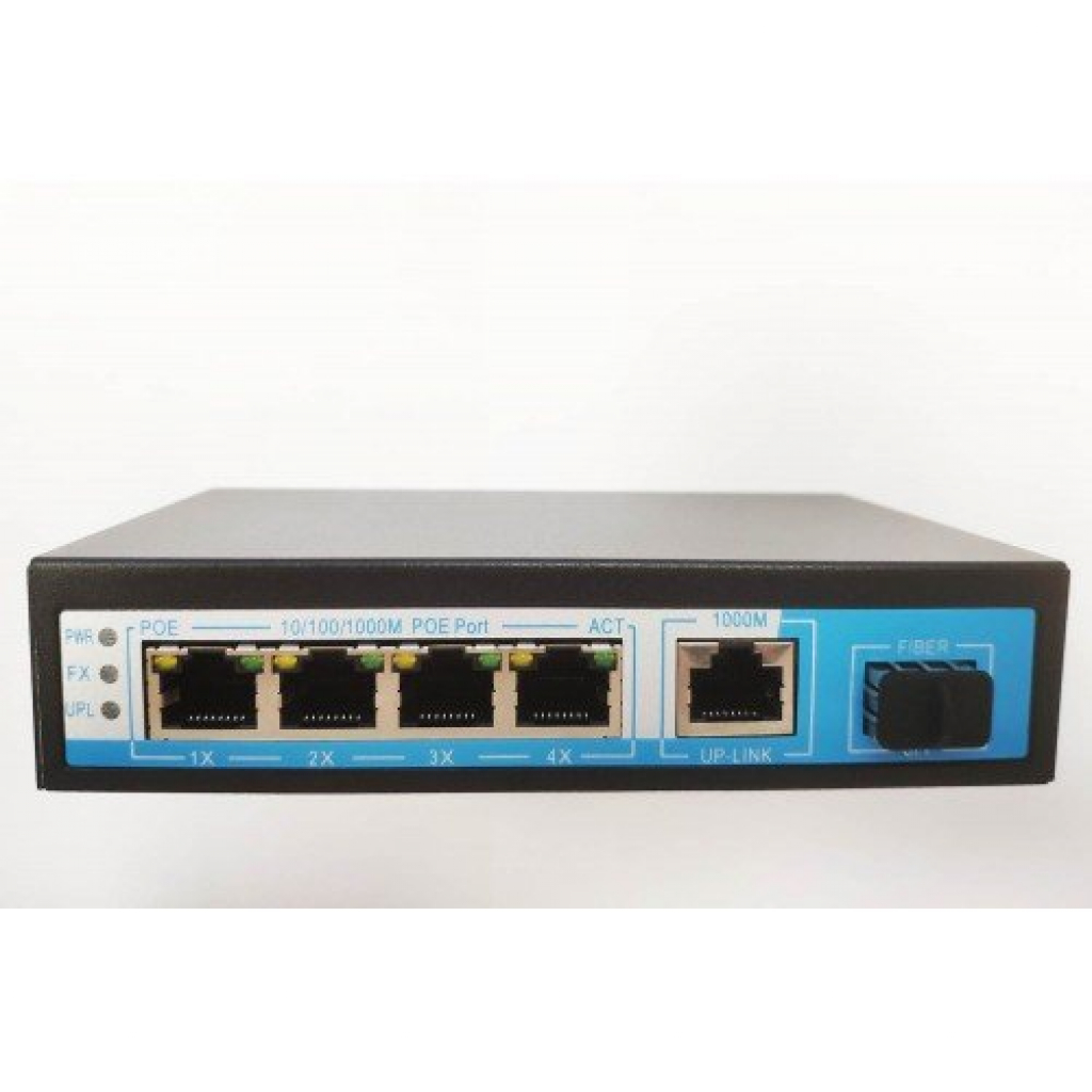 Комутатор/Суич PoE Switch 10/100/1000, 4 ports + 1 Uplink x 1000Mbit, 12.0Gbps IEEE802.3af/atна ниска цена с бърза доставка - BestPC.BG