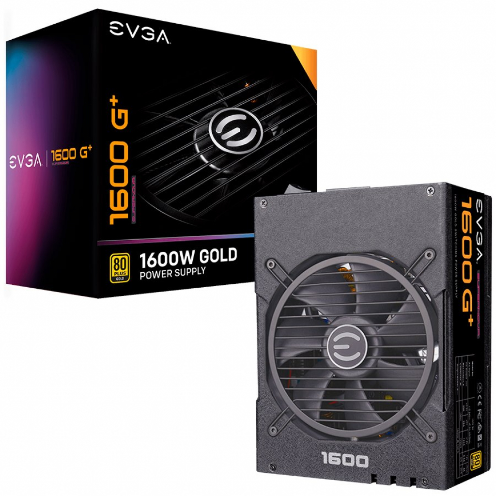 Захранване EVGA SuperNOVA 1600 G+, 80 Plus GOLD 1600W, Fully Modular, Includes Power Onна ниска цена с бърза доставка - BestPC.BG