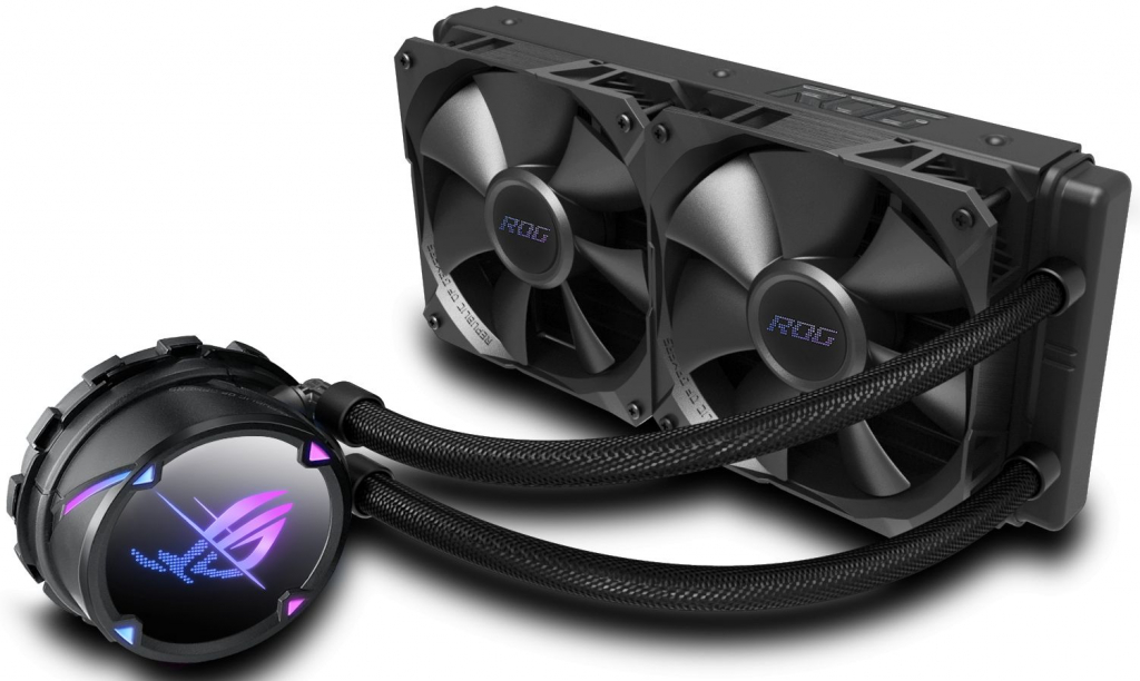 Водно охлаждане ASUS ROG Strix LC II 240 all-in-one liquid CPU cooler with Aura Syncна ниска цена с бърза доставка - BestPC.BG
