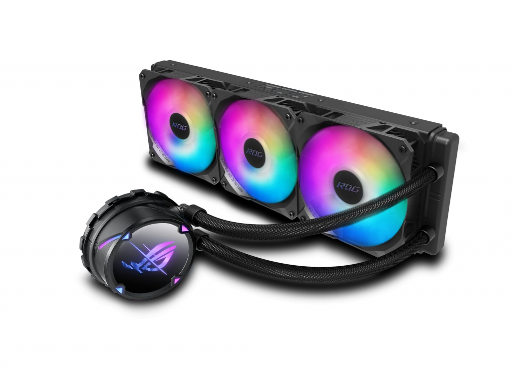 Водно охлаждане ASUS ROG STRIX LC II 360 all-in-one liquid CPU cooler with Aura Syncна ниска цена с бърза доставка - BestPC.BG