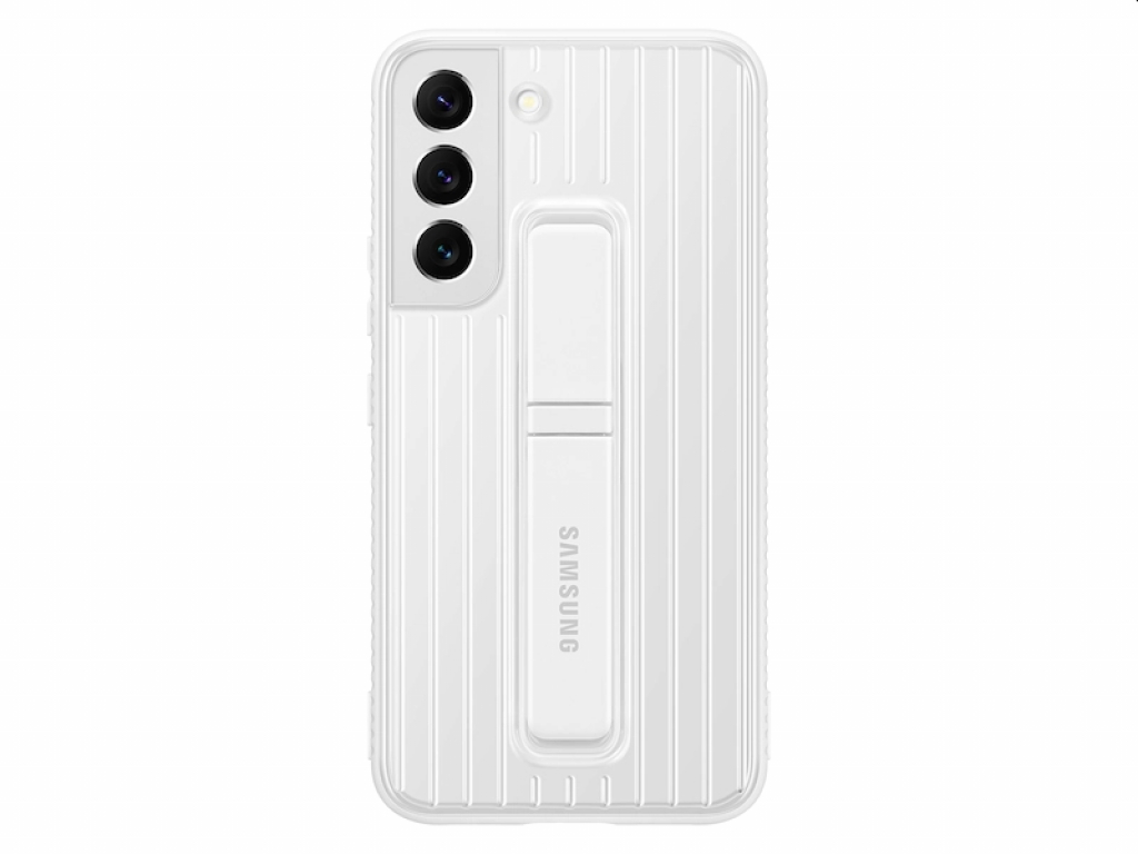 Калъф за смартфон Samsung S22 S901 Protective Standing Cover, Whiteна ниска цена с бърза доставка