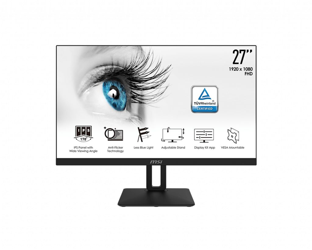 Монитор 27" LED MSI PRO MP271P, FHD IPS, 5ms, HDMI-D-Subна ниска цена с бърза доставка - BestPC.BG