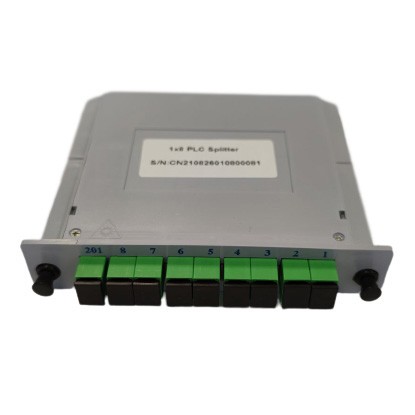 PLC оптичен сплитер 1x8 с SC-APC конектори, LGX касетана ниска цена с бърза доставка - BestPC.BG