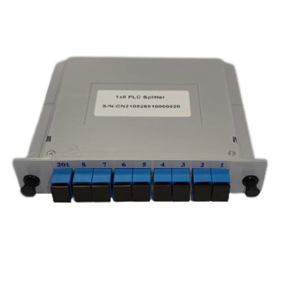 PLC оптичен сплитер 1x8 с SC-UPC конектори, LGX касетана ниска цена с бърза доставка - BestPC.BG