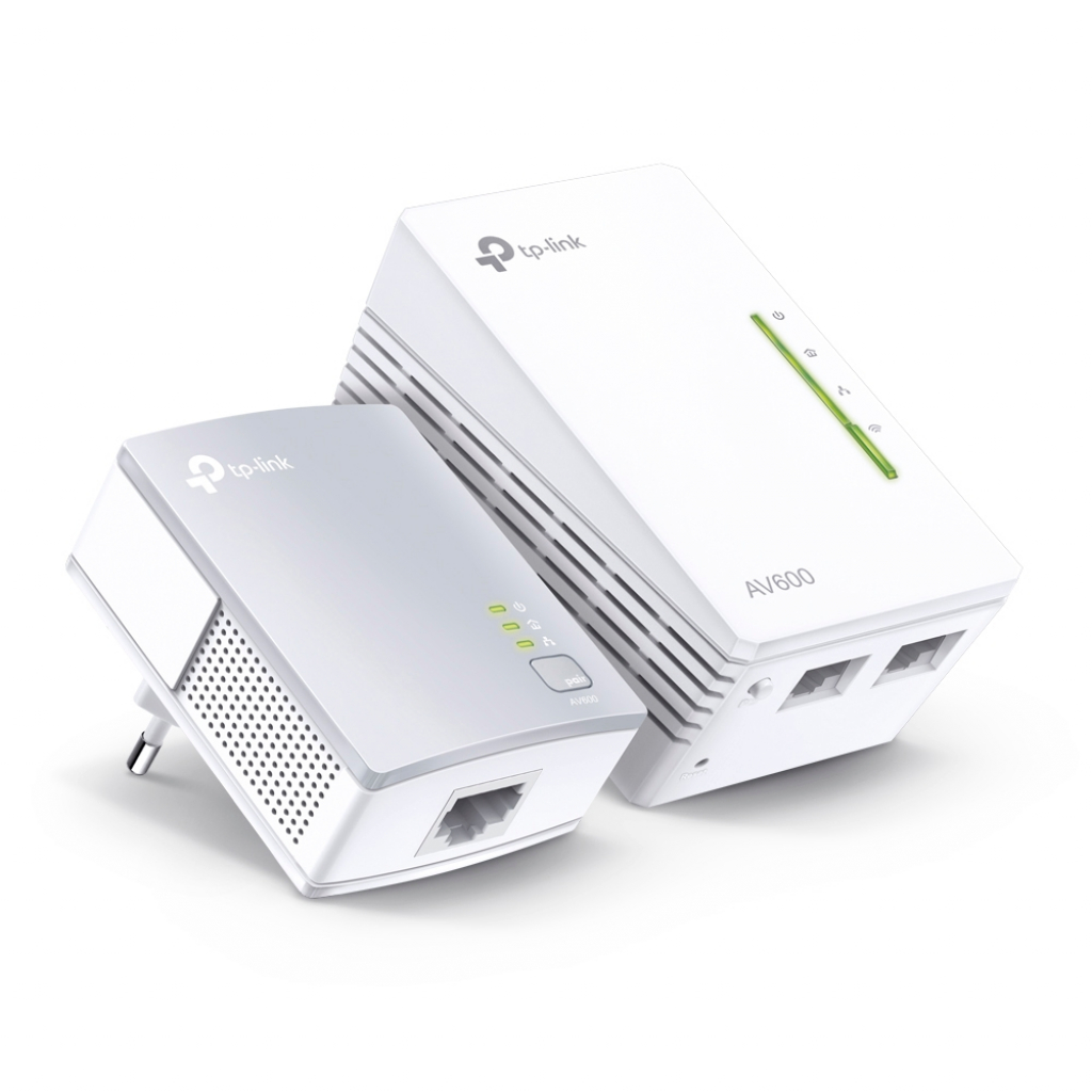 Адаптер за мрежа TP-LINK TL-WPA4220 KIT, AV600, 2x10/100Mbit портовена ниска цена с бърза доставка - BestPC.BG