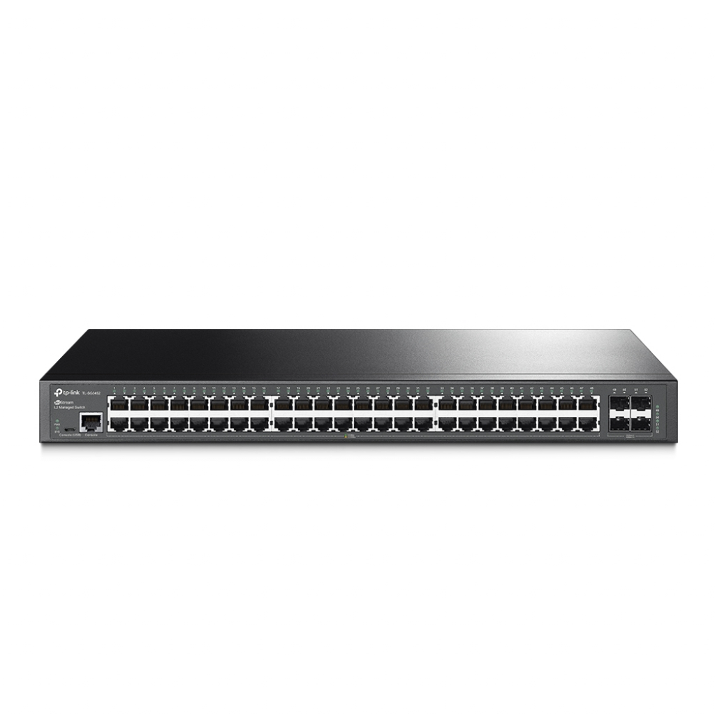 Комутатор/Суич Switch TP-LINK TL-SG3452, 48-port Gigabit порта, 4 SFP slots, L2+на ниска цена с бърза доставка - BestPC.BG