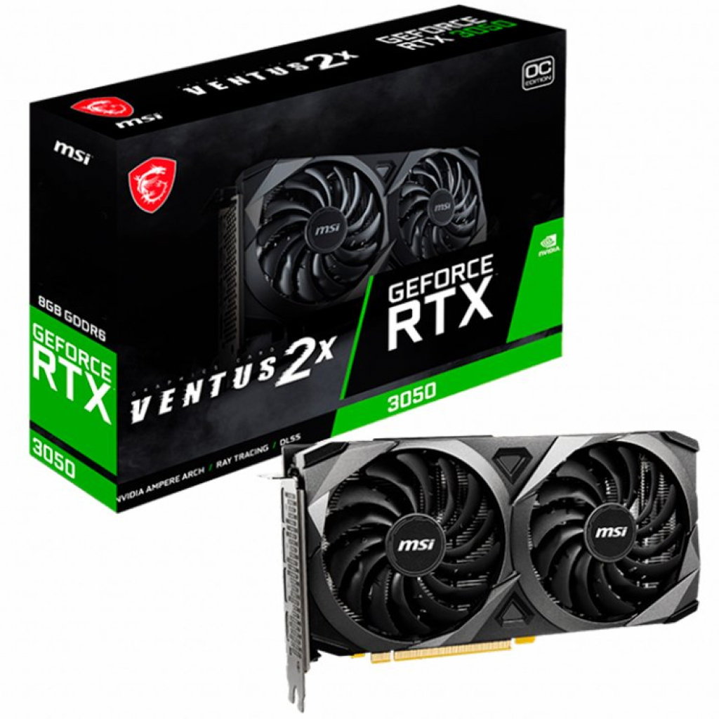 Видеокарта MSI NVidia GeForce RTX 3050 VENTUS 2X 8G OC, 8GB GDDR6на ниска цена с бърза доставка - BestPC.BG