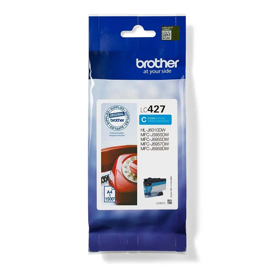 Касета с мастило Brother LC-427C Cyan Ink Cartridgeна ниска цена с бърза доставка - BestPC.BG
