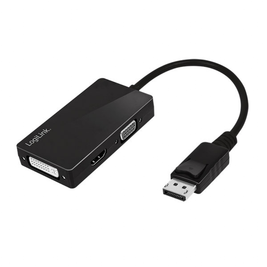 Кабел/адаптер Adapter DP M - HDMI-DVI-VGA F, 4K-30 Hz, CV0109на ниска цена с бърза доставка - BestPC.BG
