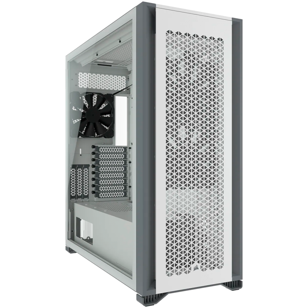 Кутия Corsair 7000D AIRFLOW Tempered Glass Full Tower, Whiteна ниска цена с бърза доставка - BestPC.BG