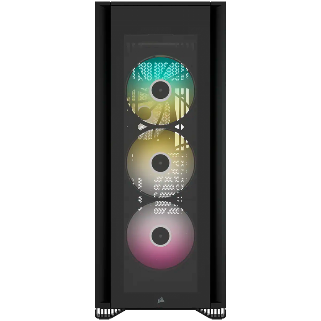 Кутия Corsair iCUE 7000X RGB Tempered Glass Full Tower Smart Case, Blackна ниска цена с бърза доставка - BestPC.BG