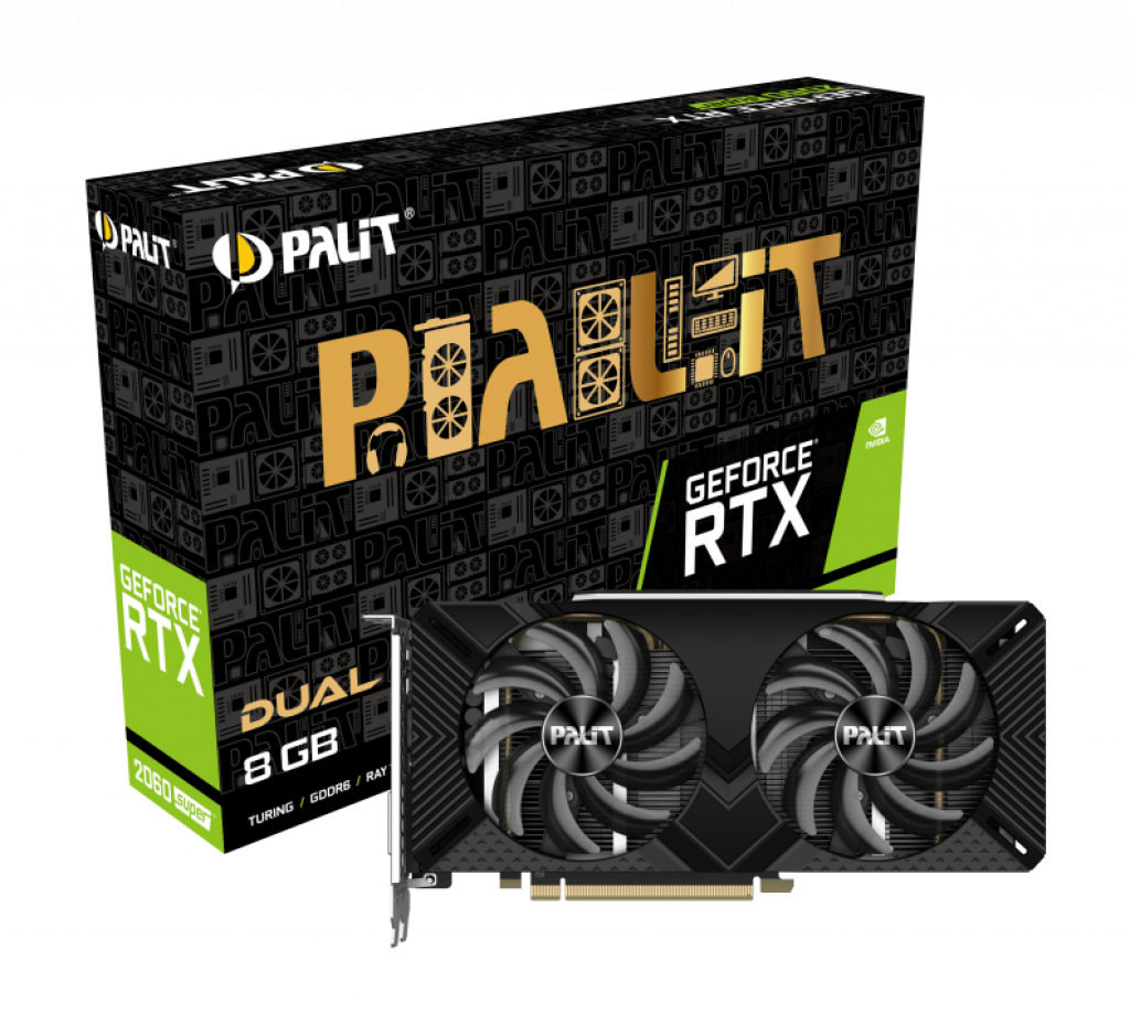 Видеокарта PALIT NVIDIA GeForce RTX 2060 SUPER DUAL 8GB GDDR6 256bit, 1650MHz - 14Gbpsна ниска цена с бърза доставка - BestPC.BG