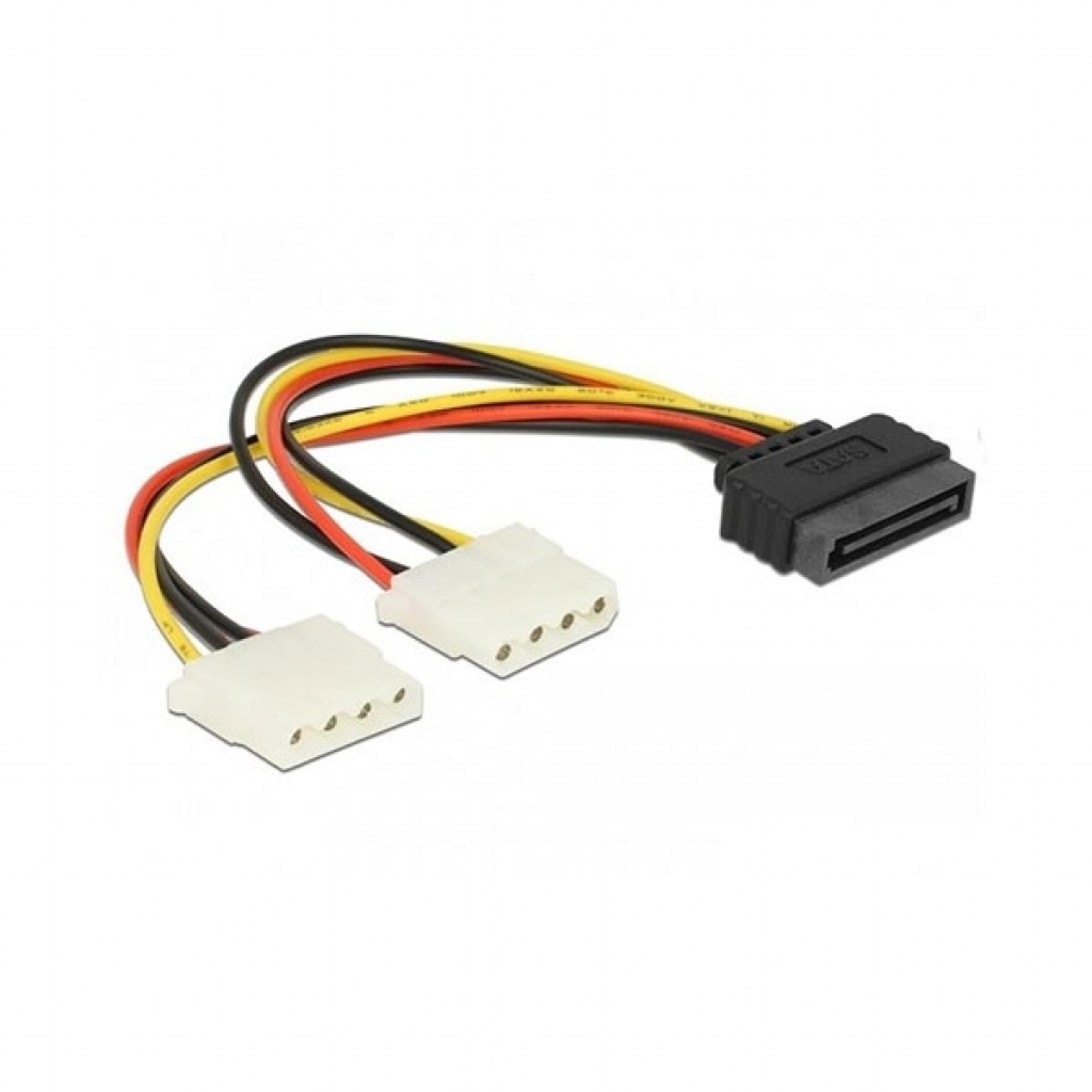 Кабел/адаптер Cable Power SATA to 4pin Molex Delock 65159на ниска цена с бърза доставка - BestPC.BG