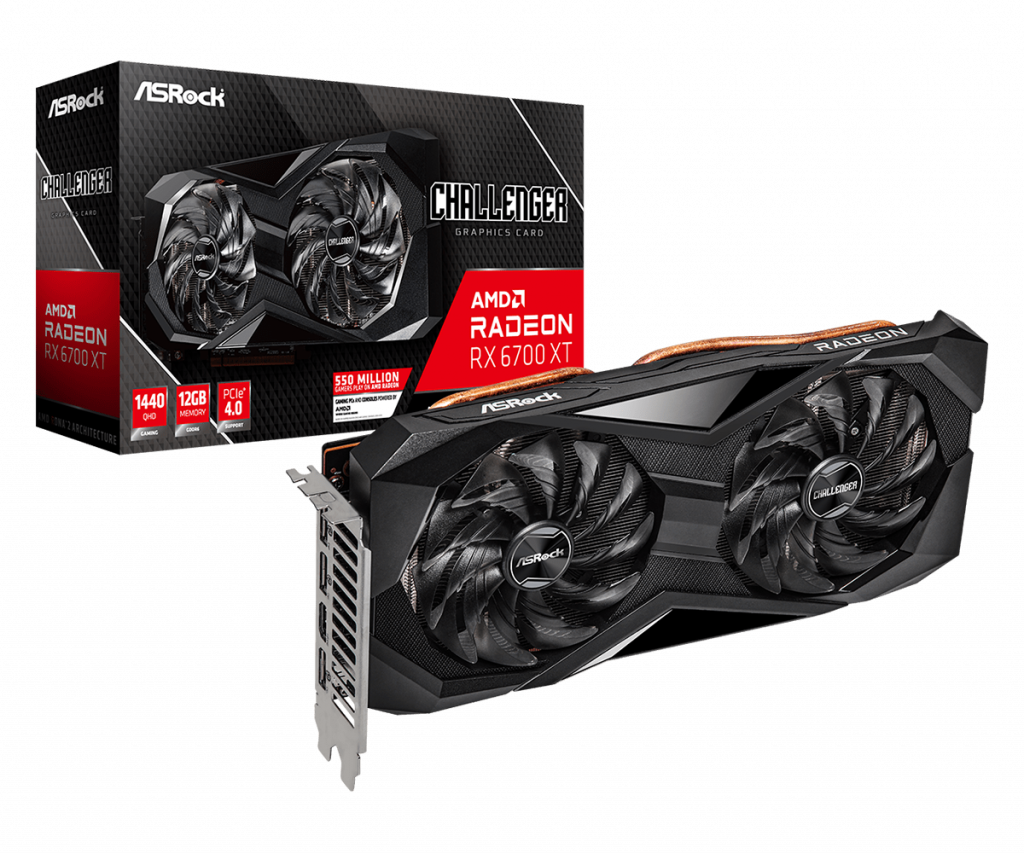 Видеокарта Asrock AMD Radeon RX6700XT Challenger D 12GB OC, GDDR6 192 bit, 1xHDMI,3xDP 1.4на ниска цена с бърза доставка