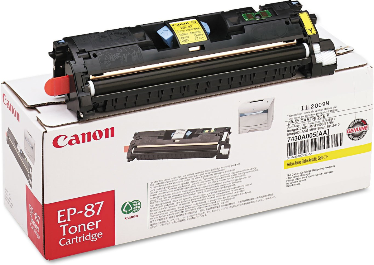 Тонер за лазерен принтер Canon EP-87, за Canon LBP-2410 series, 4000 копия, жълтна ниска цена с бърза доставка - BestPC.BG