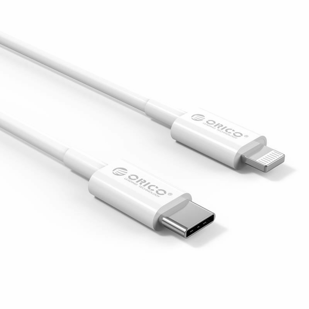 Кабел/адаптер USB Type-C към Lightning кабел Orico CL01-10-WH 1 метърна ниска цена с бърза доставка