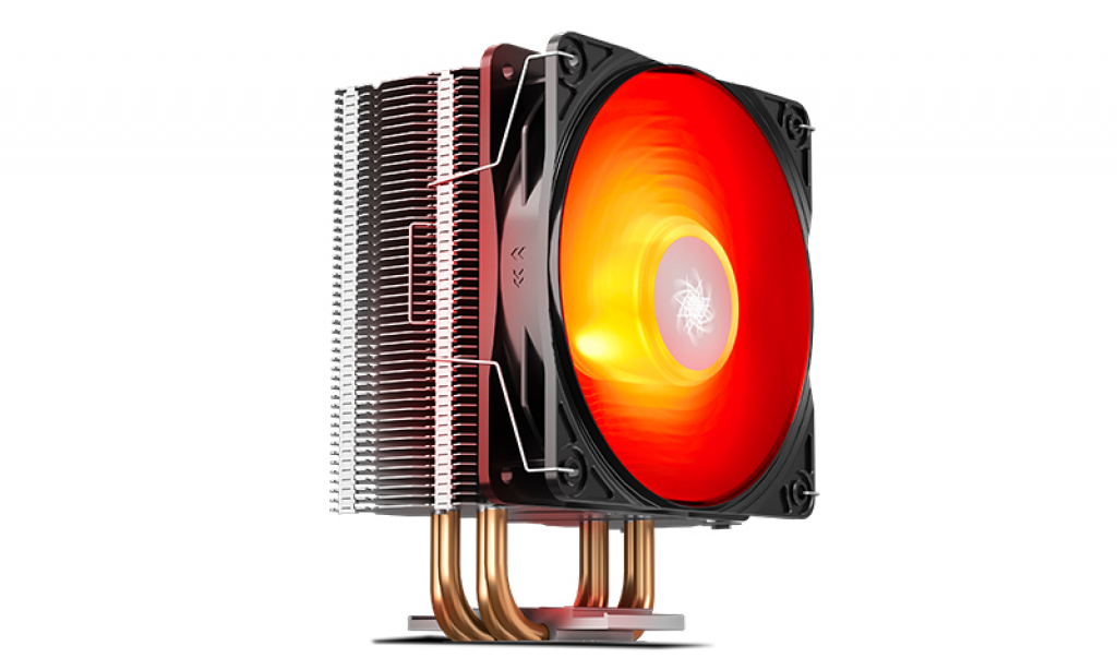 Охладител за процесор Охладител за Intel-AMD процесори DeepCool Gammaxx 400 V2 червен LEDна ниска цена с бърза доставка