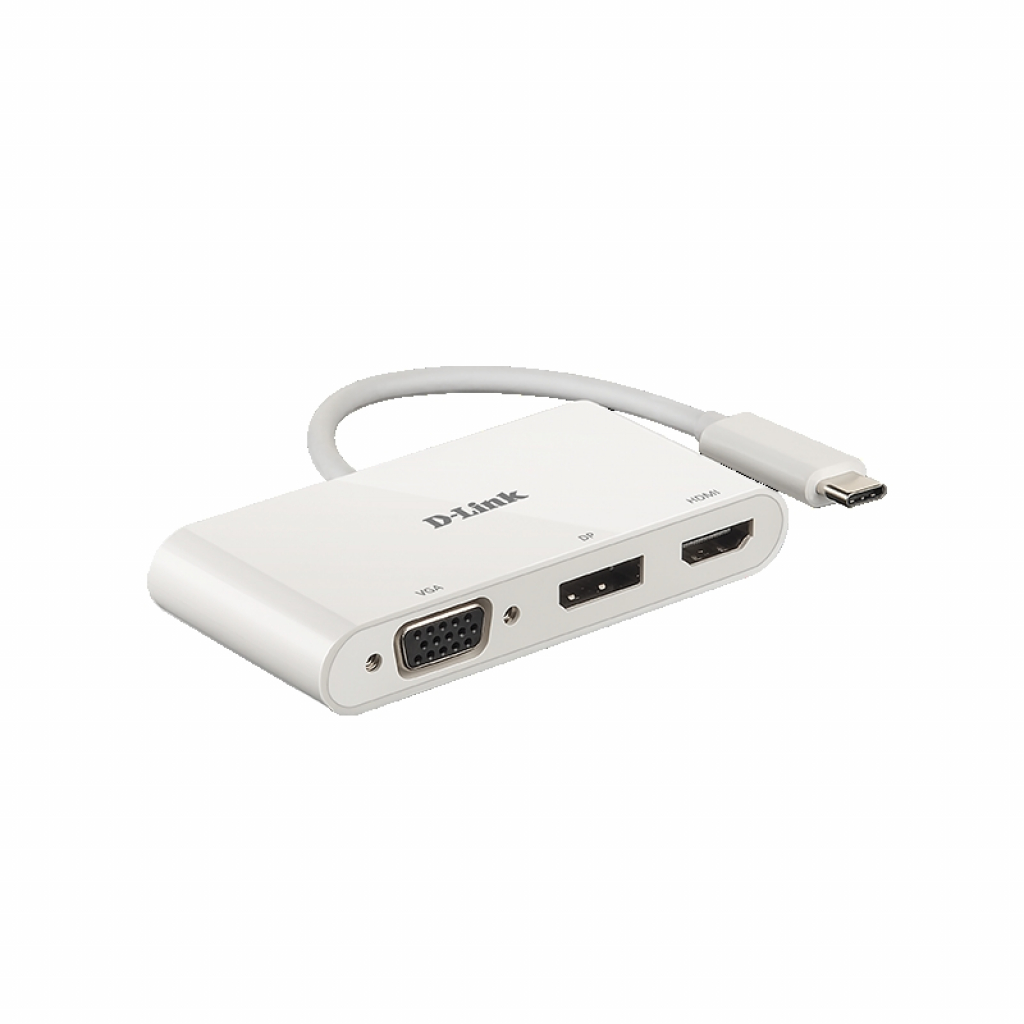 D-Link хъб USB Type-C към HDMI-VGA-DisplayPort DUB-V310на ниска цена с бърза доставка - BestPC.BG