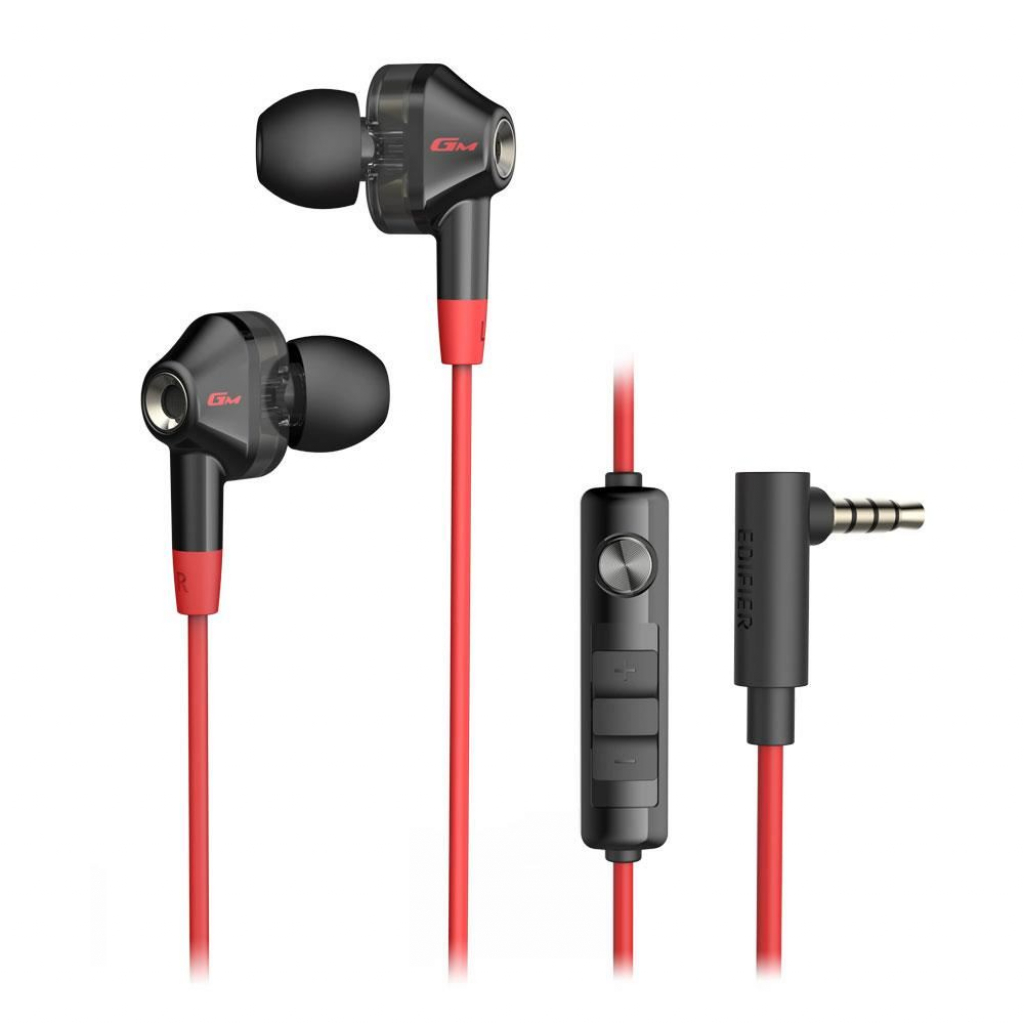 Слушалки Edifier GM2-SE in-ear червено-чернина ниска цена с бърза доставка