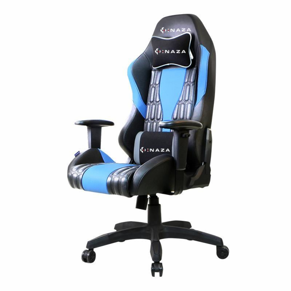 Геймърски стол Inaza Alvis INZ-ALVIS геймърски стол синьо-черенна ниска цена с бърза доставка