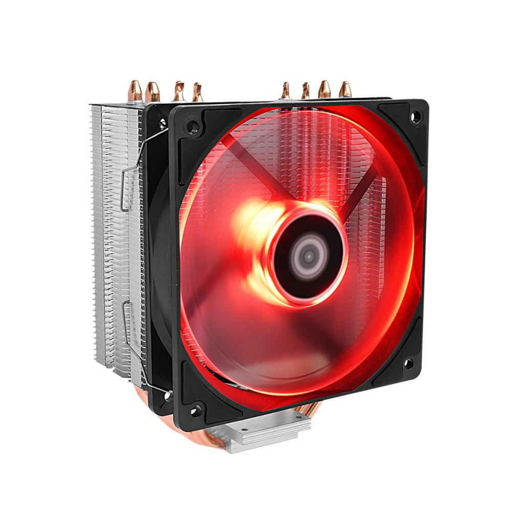 Охладител за процесор Охладител за Intel-AMD процесори ID-Cooling SE-224M-R червена подсветкана ниска цена с бърза доставка