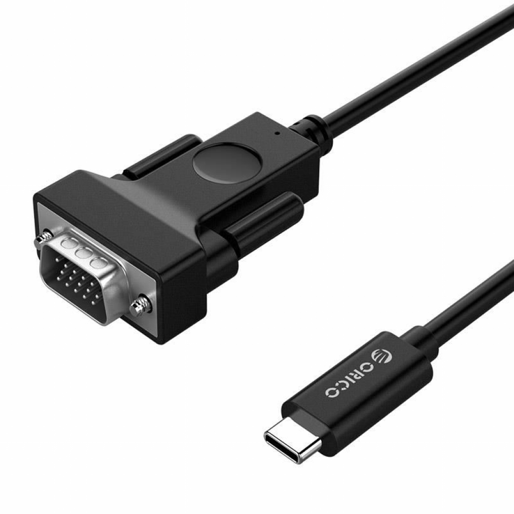 Кабел/адаптер Кабел Orico USB Type-C към VGA XC-202-18-BK 1.8 метрана ниска цена с бърза доставка