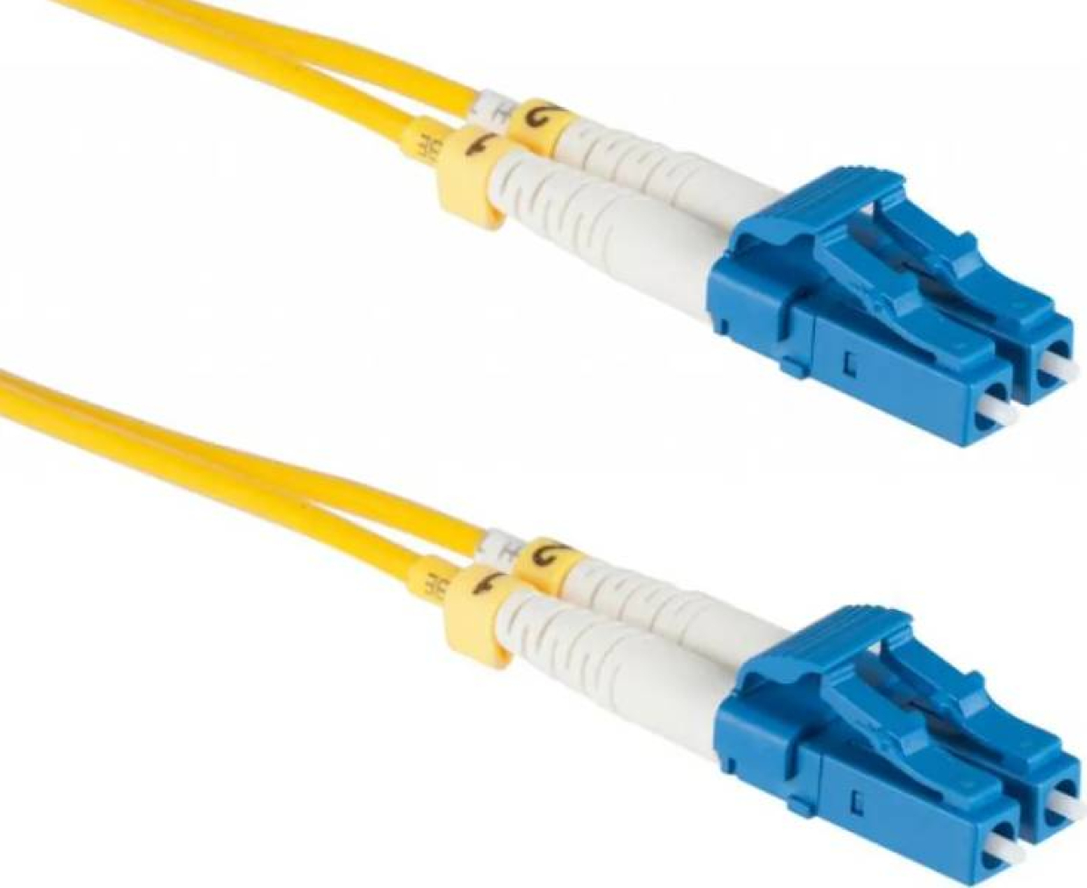Оптична пач корда LC-UPC-LC-UPC, дуплекс, сингъл мод OS2, 2 мм оптичен пач кабел — 5 метрана ниска цена с бърза доставка - BestPC.BG