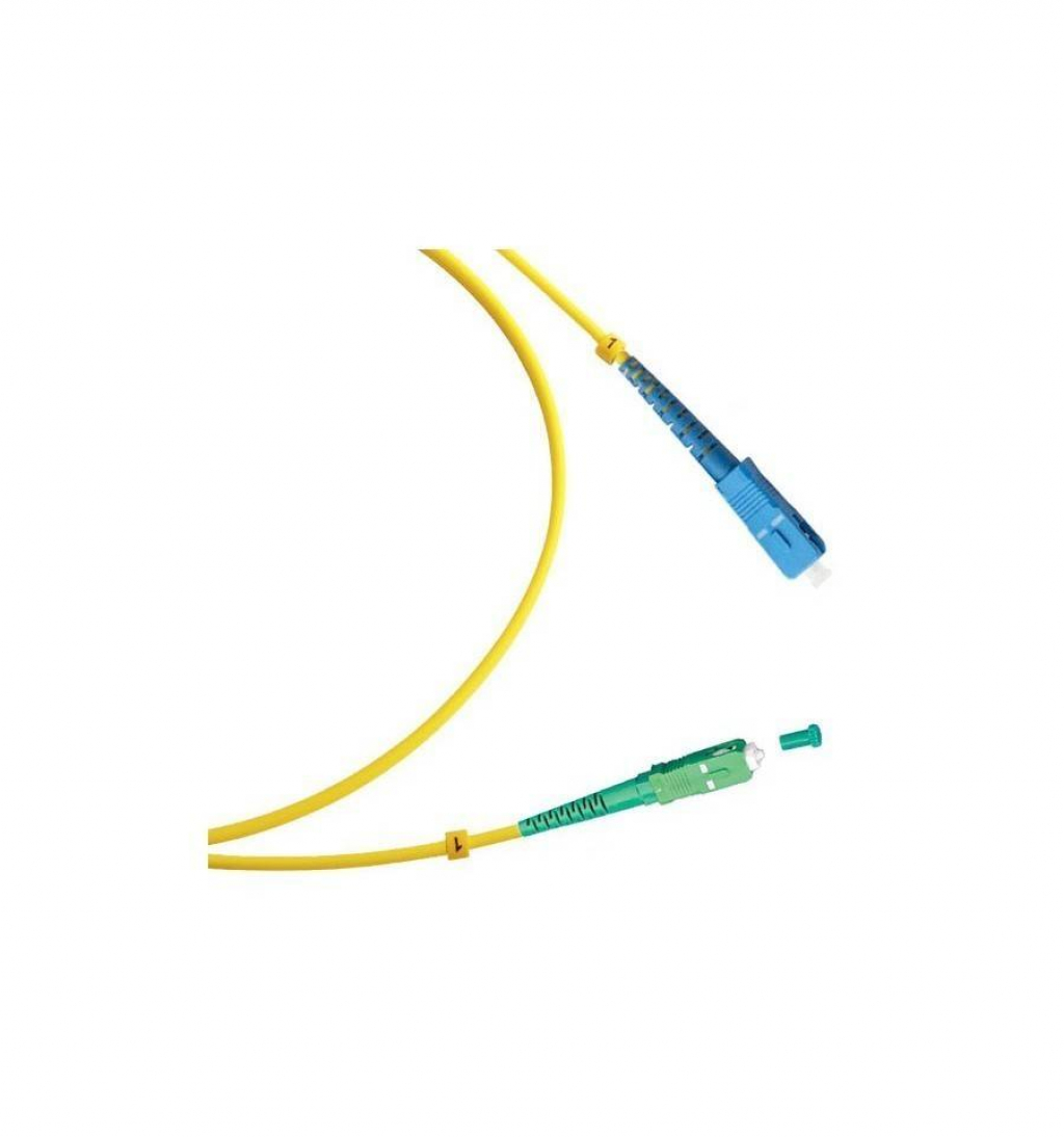 Оптична пач корда Оптични пач корди SC-APC-SC-UPC сингъл мод, симплекс, 2 мм кабел, 1м.на ниска цена с бърза доставка