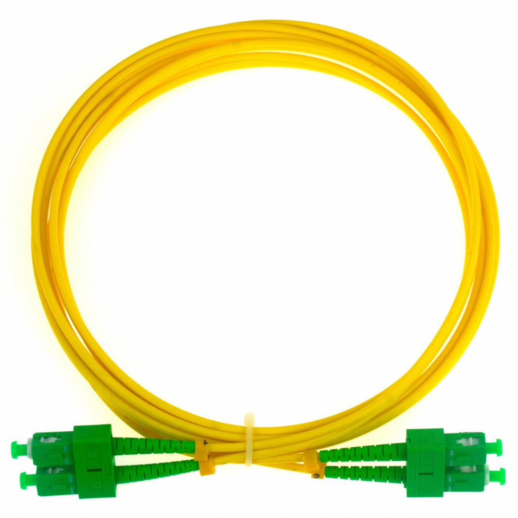 Оптична пач корда Оптични пач корди SC-APC - SC-APC сингъл мод, дуплекс, 2 мм кабел, 3м.на ниска цена с бърза доставка
