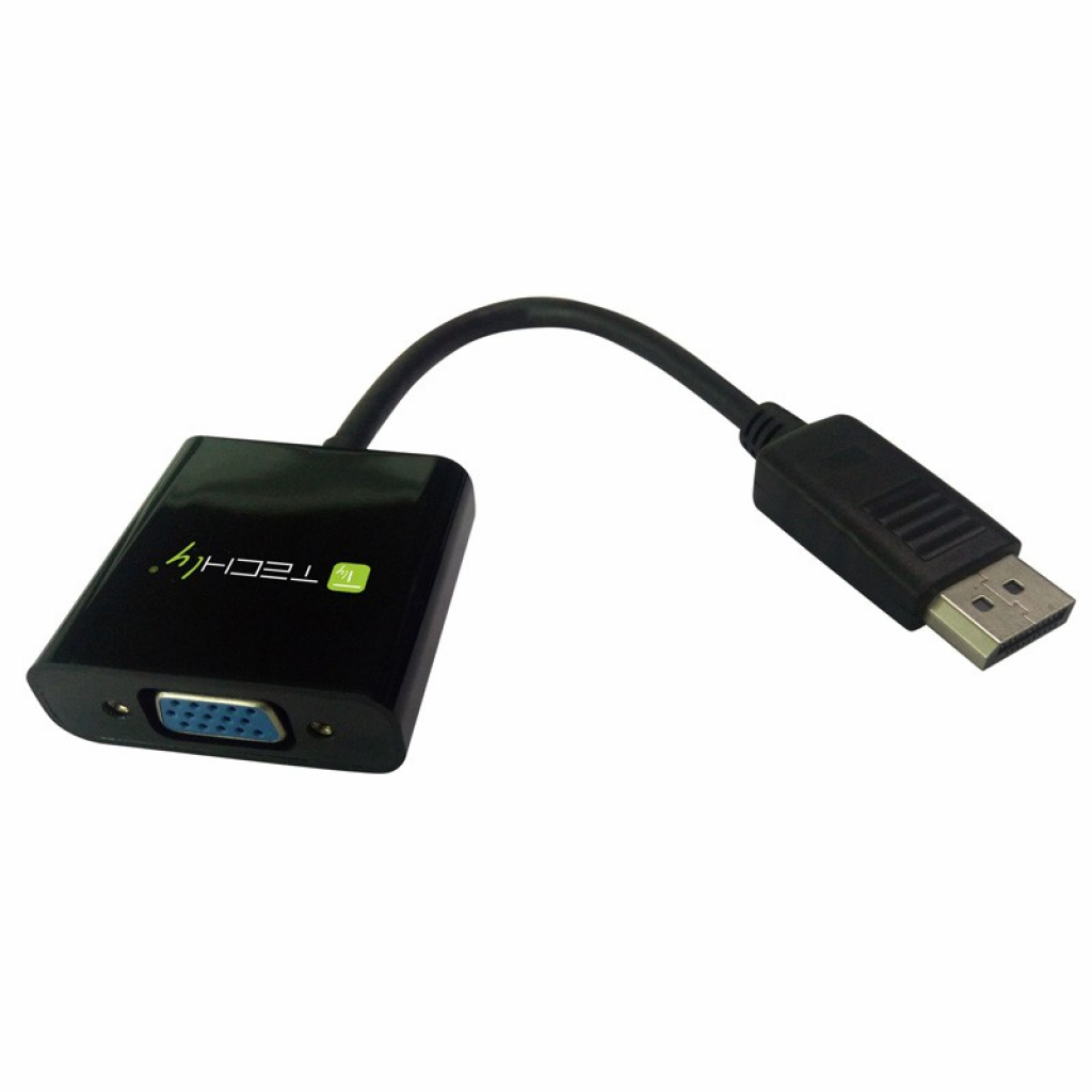 Адаптер Display Port 1.2 мъжки към VGA женски, 0.15 м, черенна ниска цена с бърза доставка - BestPC.BG