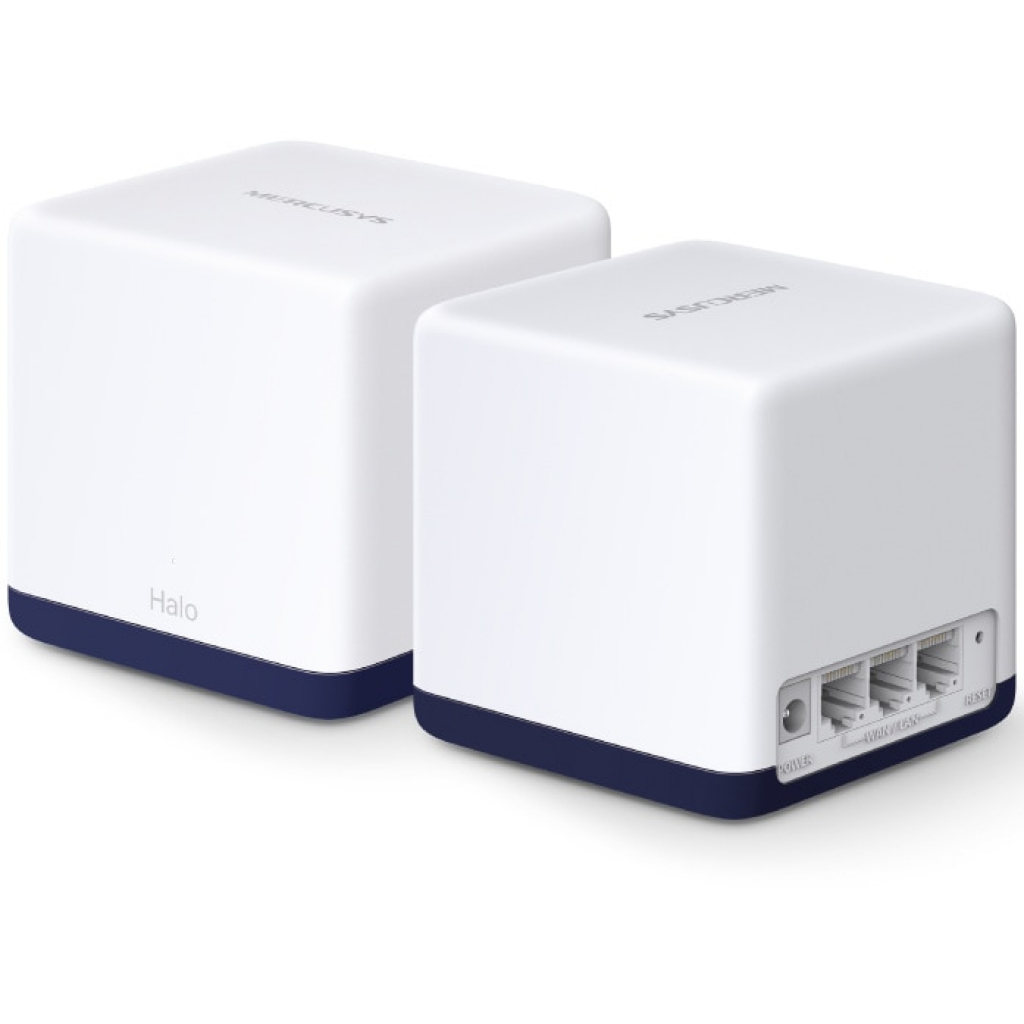 Безжични WiFi Mesh системa Mercusys Halo H50G(2-pack), AC1900, 3x1000Mbps порта, Home Meshна ниска цена с бърза доставка - BestPC.BG