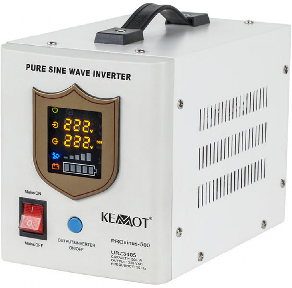 Инвертор Инвертор KEMOT URZ3405, 12VDC-220VAC, 500W, UPS функцияна ниска цена с бърза доставка