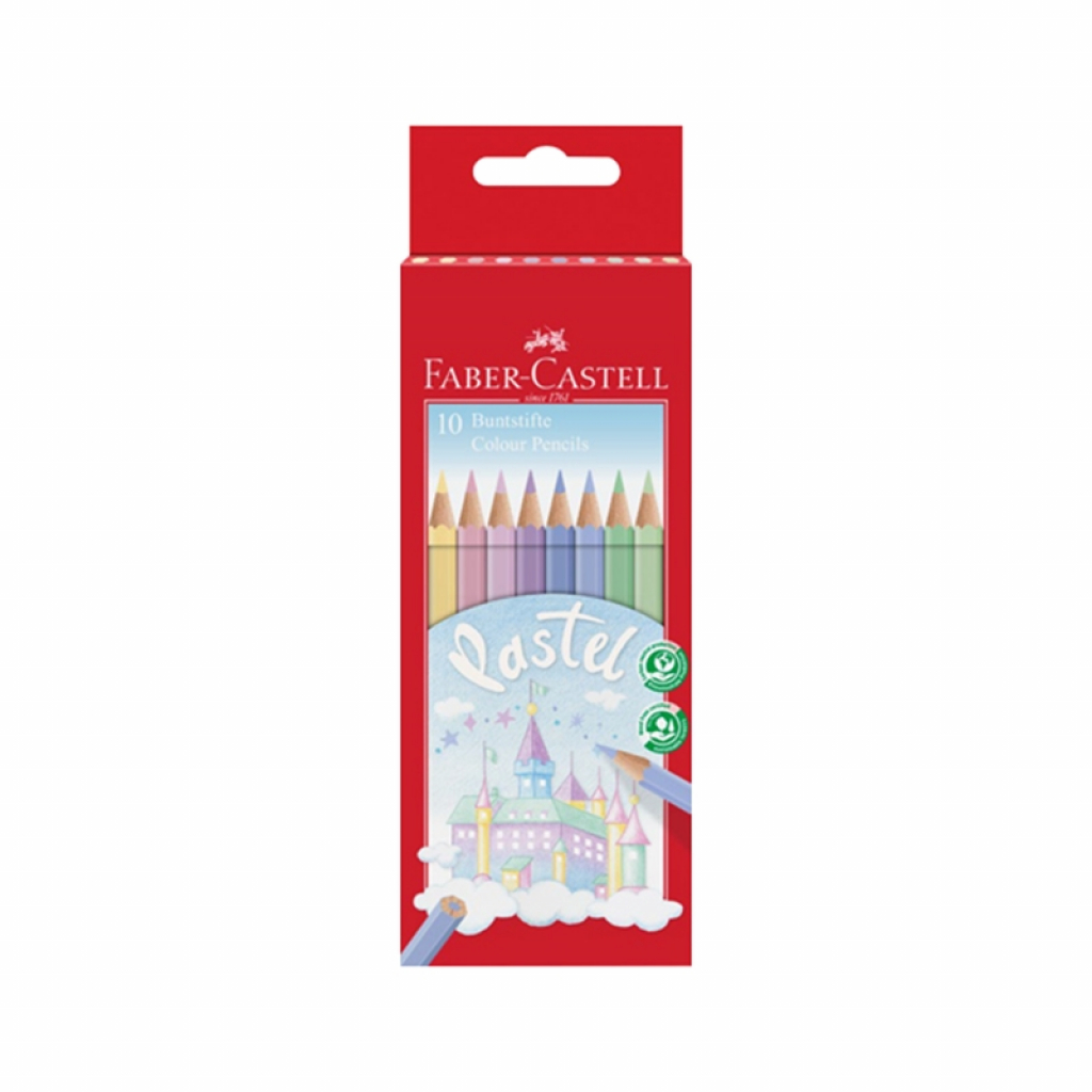 Faber-Castell Моливи, 10 пастелни цвятана ниска цена с бърза доставка - BestPC.BG