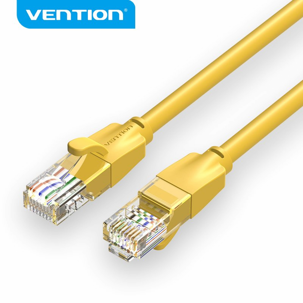 Vention Кабел LAN UTP Cat.6 Patch Cable - 2M Yellow - IBEYHна ниска цена с бърза доставка - BestPC.BG