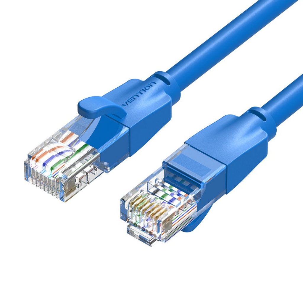 Vention Кабел LAN UTP Cat.6 Patch Cable - 2M Blue - IBELHна ниска цена с бърза доставка - BestPC.BG