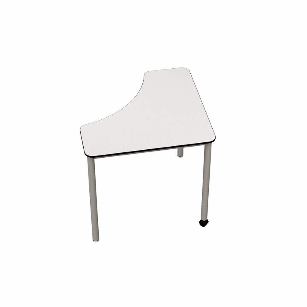 Бюро Ученическа маса RFG Flexus, триъгълна, 111 x 72 x 64 cm, бял HPLна ниска цена с бърза доставка - BestPC.BG