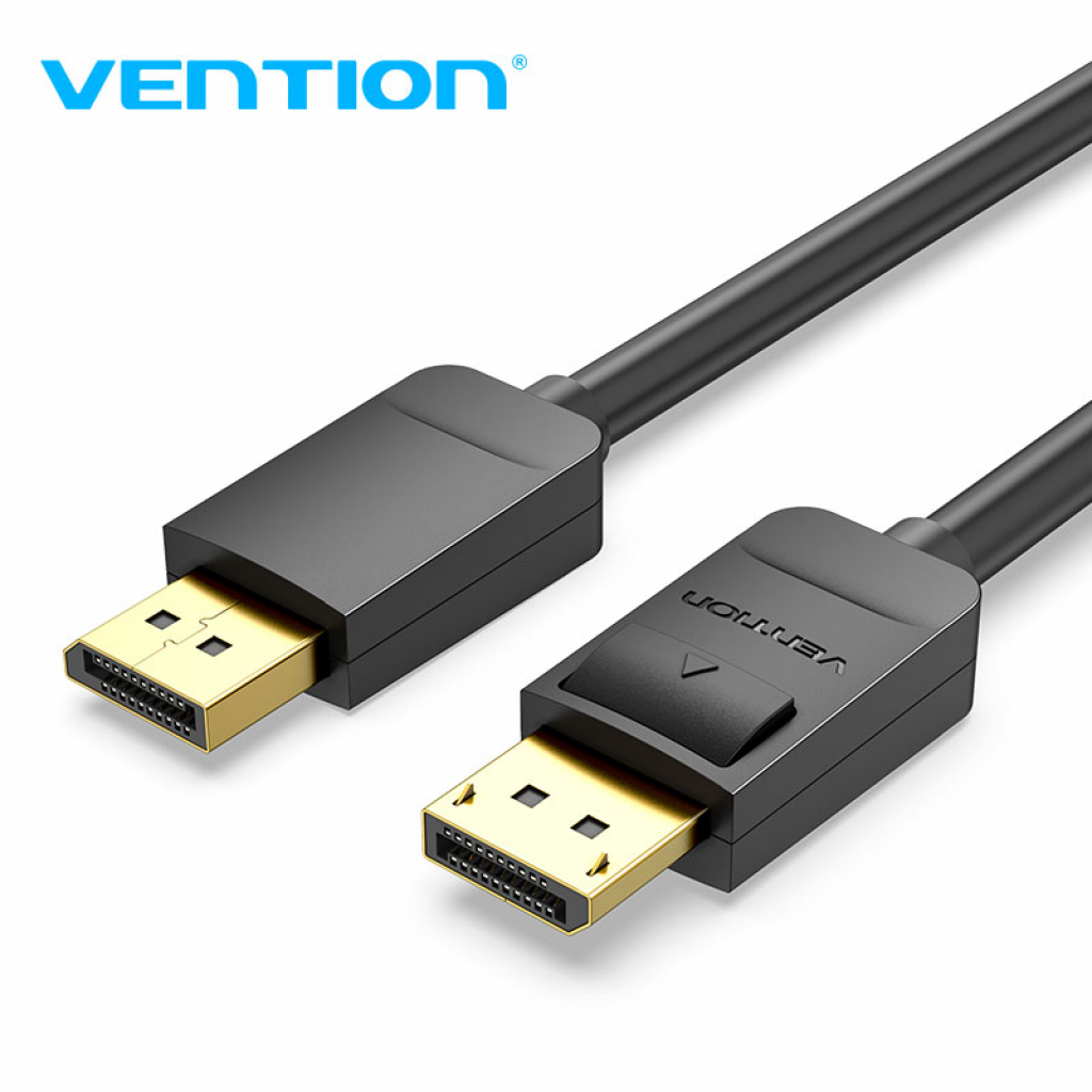 Vention Кабел Cable - Display Port v1.2 DP M - M Black 4K 1.5M - HACBGна ниска цена с бърза доставка - BestPC.BG