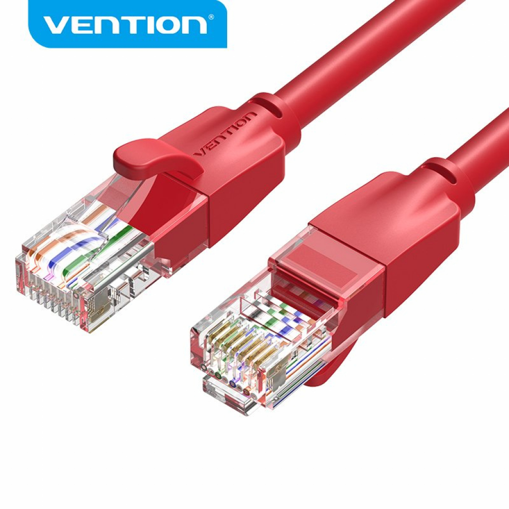 Vention Кабел LAN UTP Cat.6 Patch Cable - 1M Red - IBERFна ниска цена с бърза доставка - BestPC.BG