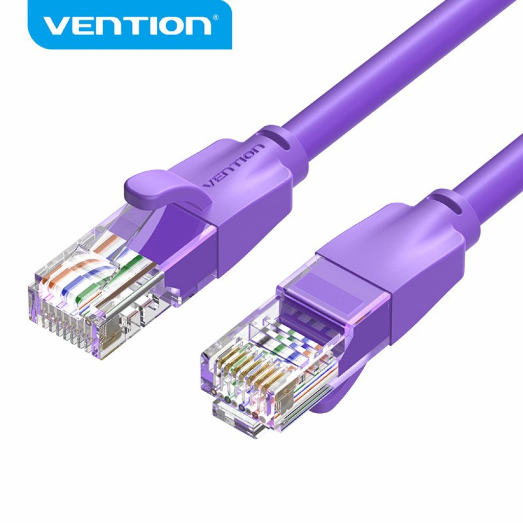 Vention Кабел LAN UTP Cat.6 Patch Cable - 2M Purple - IBEVHна ниска цена с бърза доставка - BestPC.BG