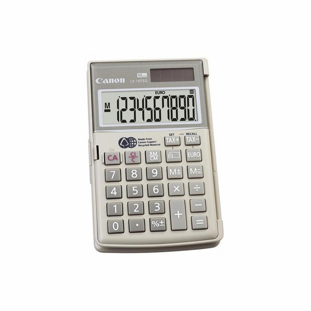 Canon Калкулатор LS10TEGDBL, преносим, 10-разряден, сивна ниска цена с бърза доставка - BestPC.BG