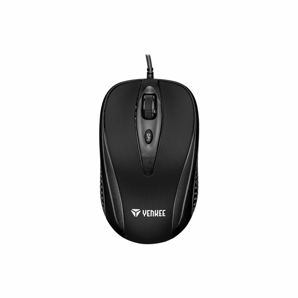 Мишка Yenkee 1025BK, оптична, USB, 2400 dpi, с кабел, чернана ниска цена с бърза доставка - BestPC.BG