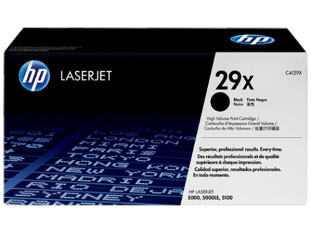 Тонер за лазерен принтер HP 29X, оригинален, за HP LaserJet 5000/5100, 10000 копия, черен цвятна ниска цена с бърза доставка - BestPC.BG